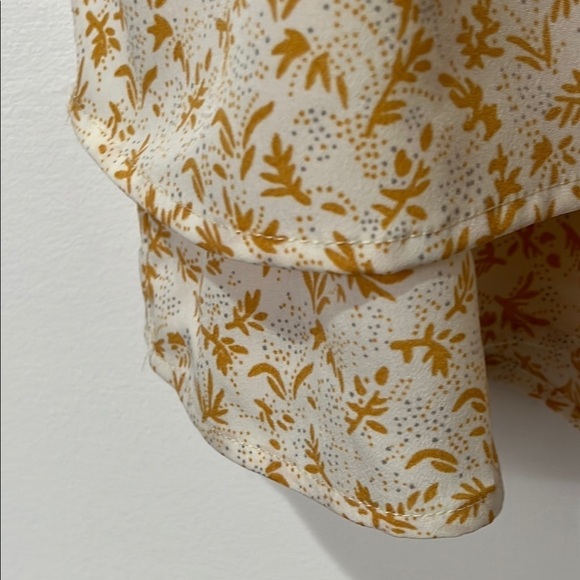 Smocked Mini Dress Women Small Dizty Flower Print Bishop & Young Girly Coquette - Picture 8 of 16